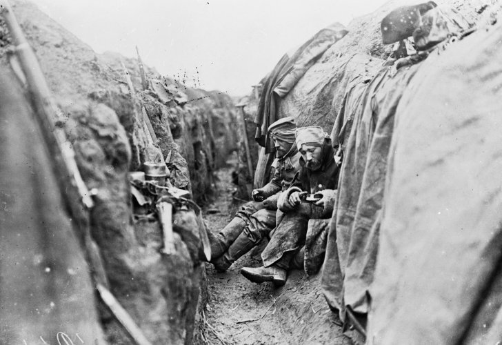 Schützengraben, Erster Weltkrieg © Bayerisches Armeemuseum