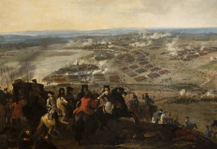 Ausschnitt aus Schlacht von Höchstädt, Gemälde von Jan van Huchtenburgh, kurz nach 1704, Öl auf Leinwand, Inv.-Nr. 0496-1971 © Bayerisches Armeemuseum (Foto: Gert Schmidbauer)