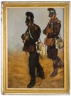 Kanoniere beim Transport von Granaten, Louis Braun um 1880, Inv. Nr. 1271-2002 © Bayerisches Armeemuseum