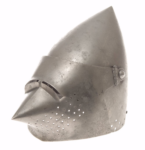 So genannte Hundsgugel, eine besondere Helmform aus dem 15. Jahrhundert (wohl Kopie aus dem 19. Jahrhundert), Inv. Nr. A 11272 © Bayerisches Armeemuseum