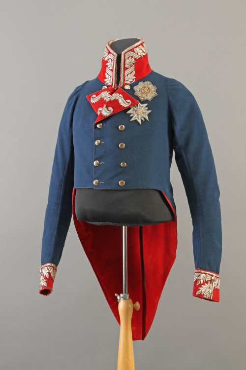 Uniformrock zur Felduniform des Kronprinzen Ludwig, Bayern 1809, Inv. Nr. B 49 © Bayerisches Armeemuseum