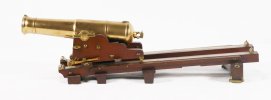 Modell eines Schiffsgeschützes (wohl Italien, um 1860, Maßstab 1 : 6), Inv.-Nr. E 377 © Bayerisches Armeemuseum