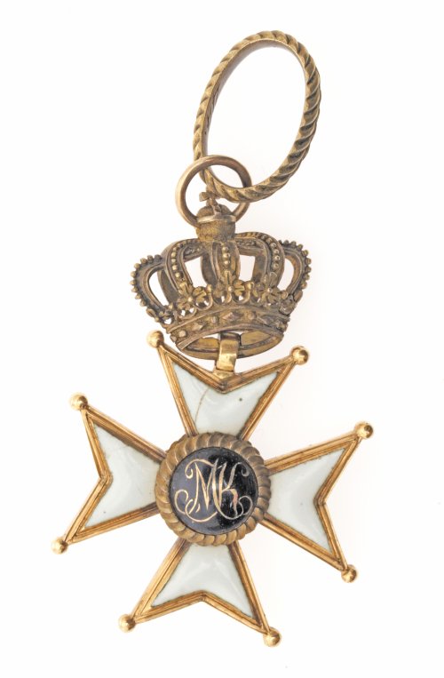 Vorderseite eines Kommandeurkreuzes des Militär-Max-Joseph-Ordens; Inv. Nr. N 3211 © Bayerisches Armeemuseum