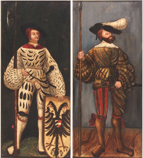 Zwei Landsknechte, Deutschland 16. Jahrhundert (?), Inv.-Nr. A 6279 © Bayerisches Armeemuseum