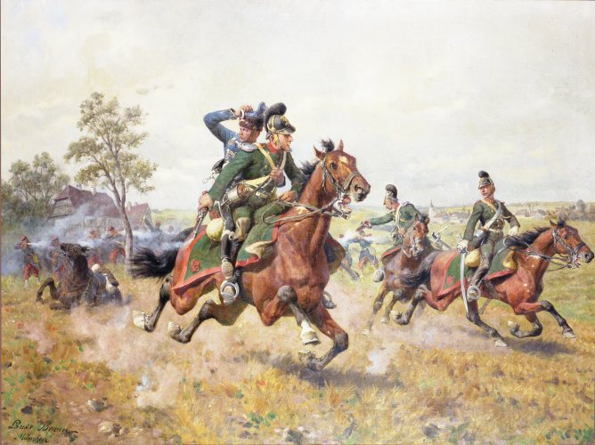 Gemälde aus dem Deutsch-Französischen Krieg 1870/71, Inv.-Nr. B 6263 © Bayerisches Armeemuseum