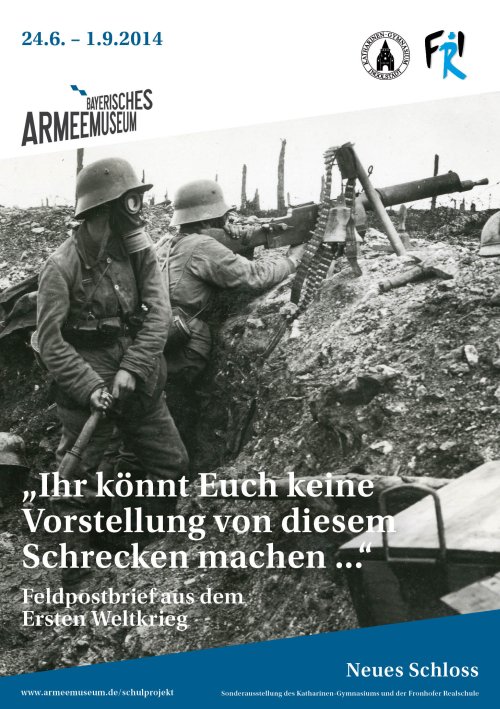 Schülerprojekt Flyer DIN A 5 © Bayerisches Armeemuseum