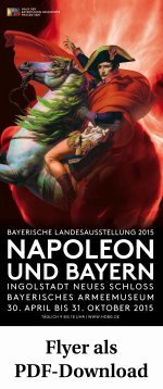 Flyer zur Ausstelllung Napoleon und Bayern © Haus der Bayerischen Geschichte